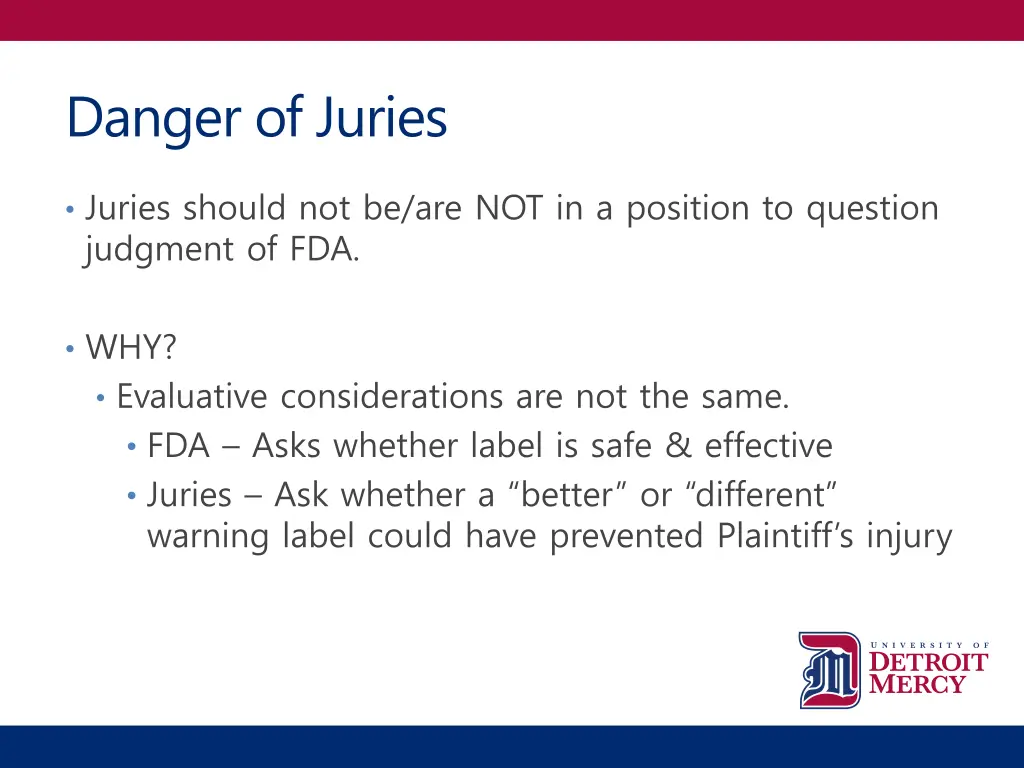 danger of juries