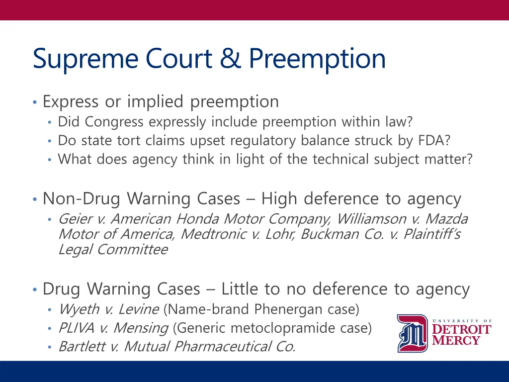 supreme court preemption