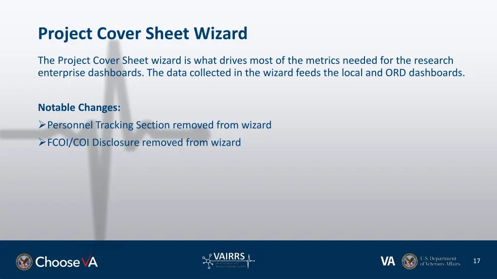 project cover sheet wizard