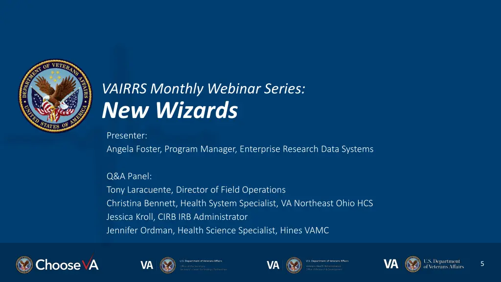 vairrs monthly webinar series new wizards