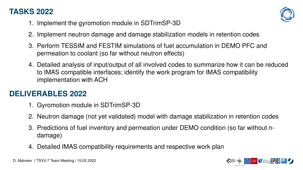 tasks 2022