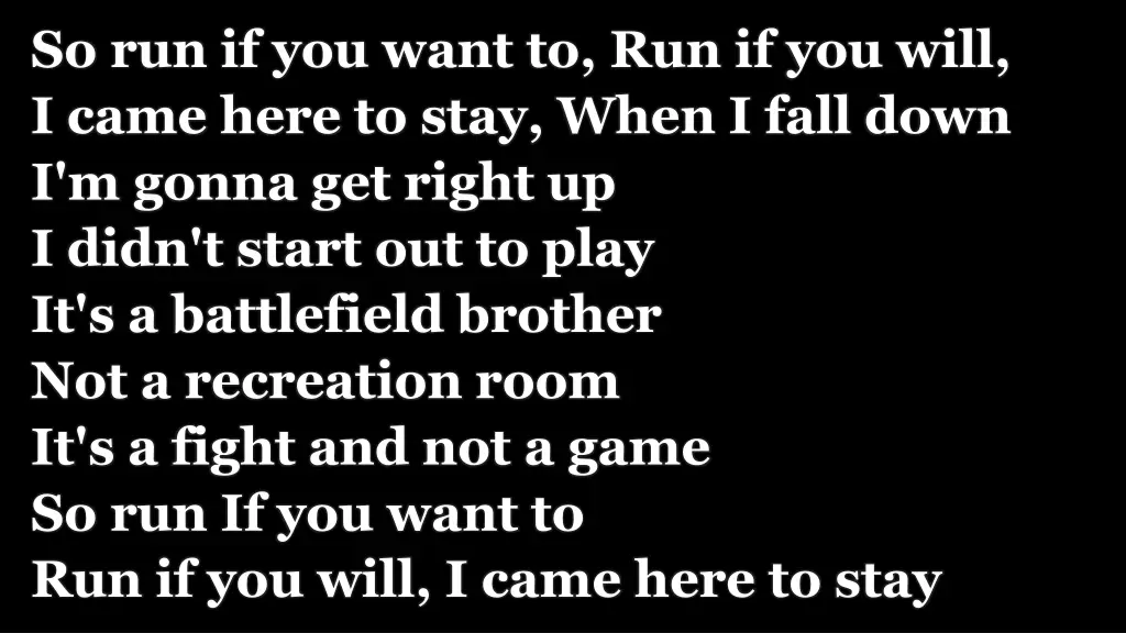 so run if you want to run if you will i came here 3