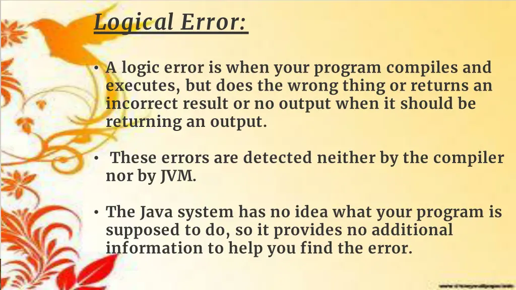 logical error