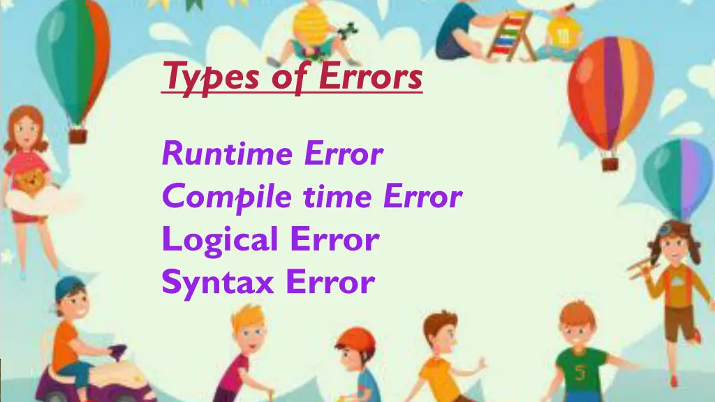 types of errors 1