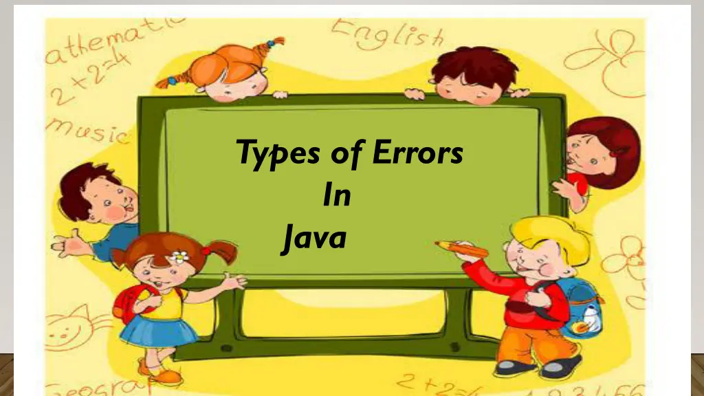 types of errors in java