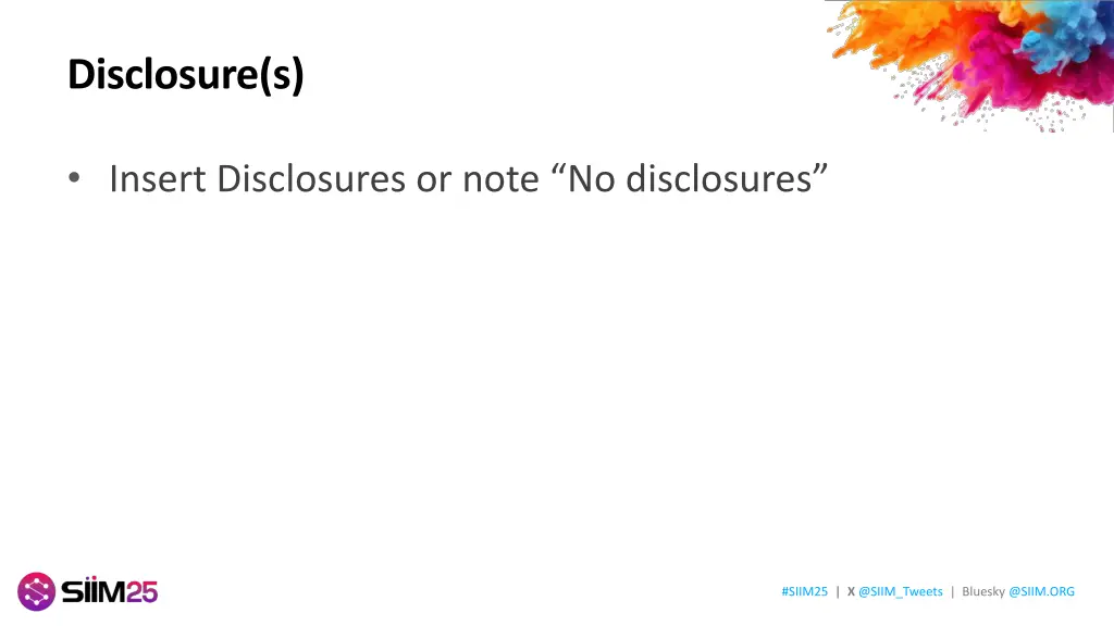 disclosure s