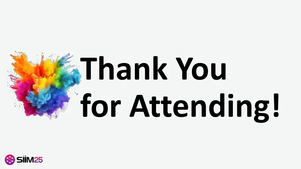 thank you for attending