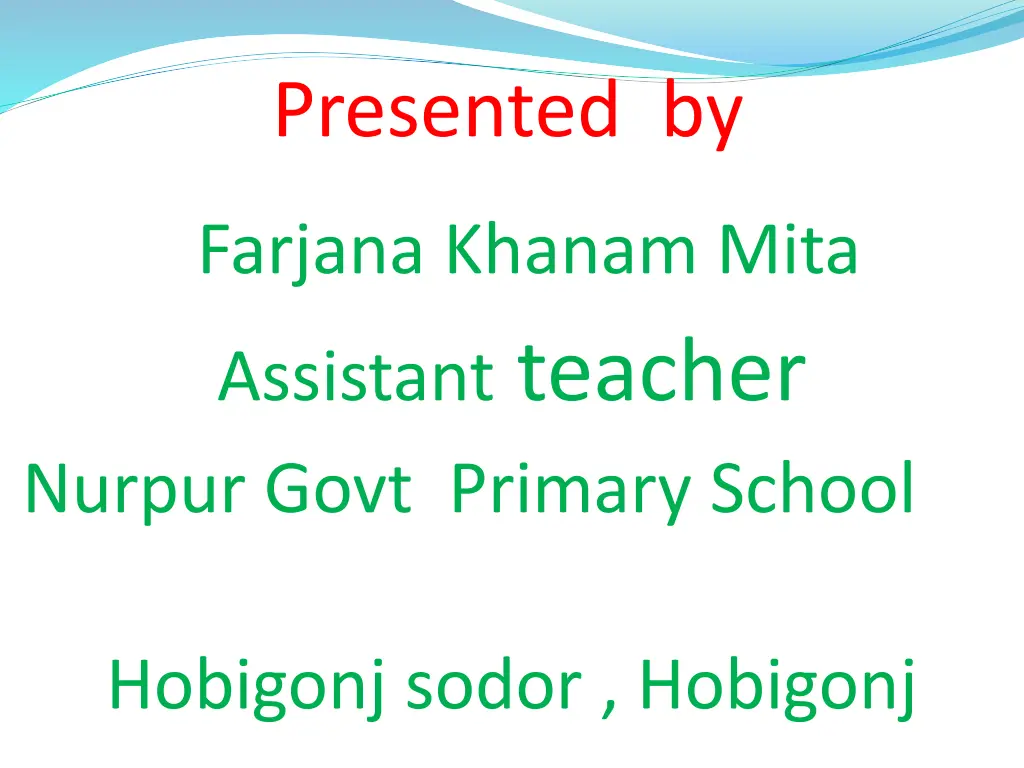 presented by