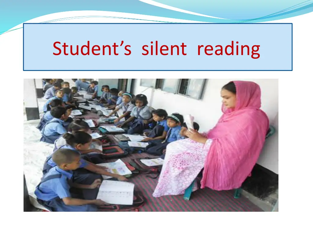 student s silent reading