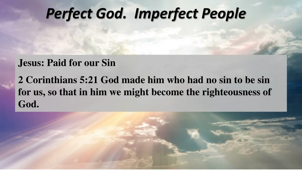 perfect god imperfect people 2