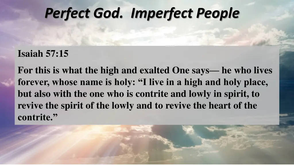 perfect god imperfect people 3