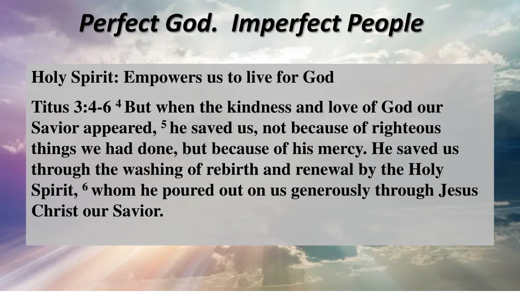 perfect god imperfect people 4