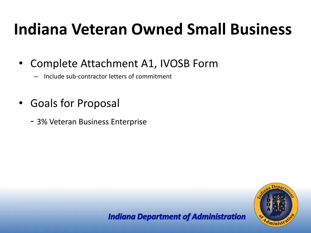 indiana veteran owned small business