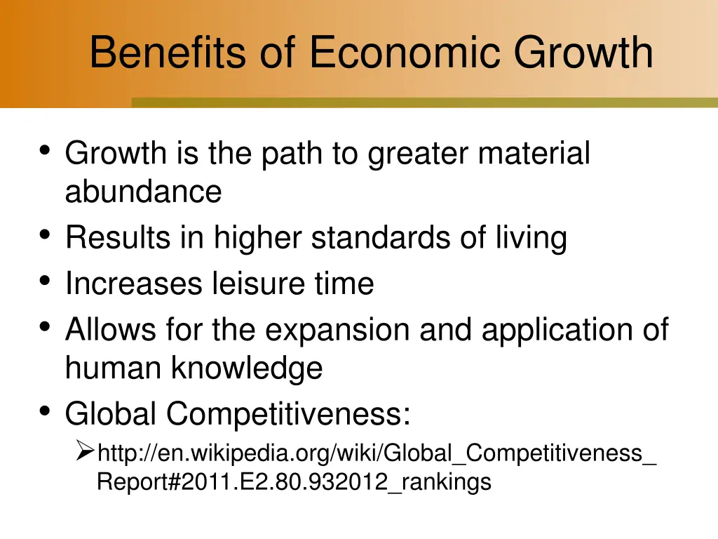 benefits of economic growth