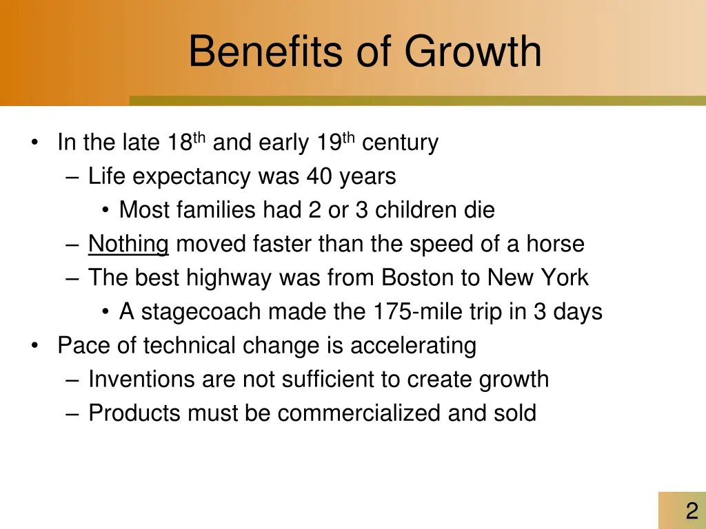 benefits of growth