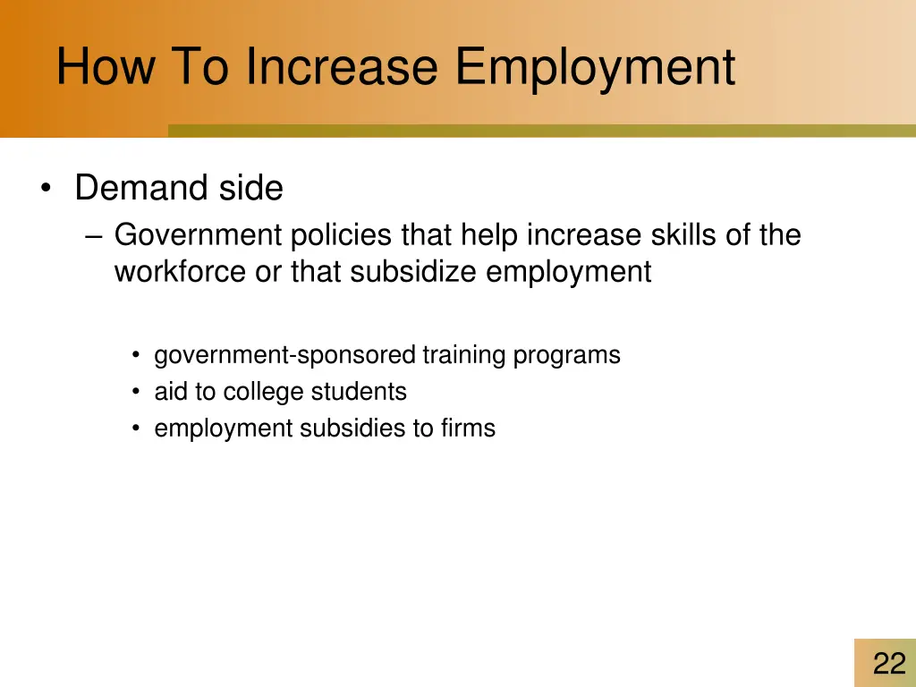 how to increase employment 1