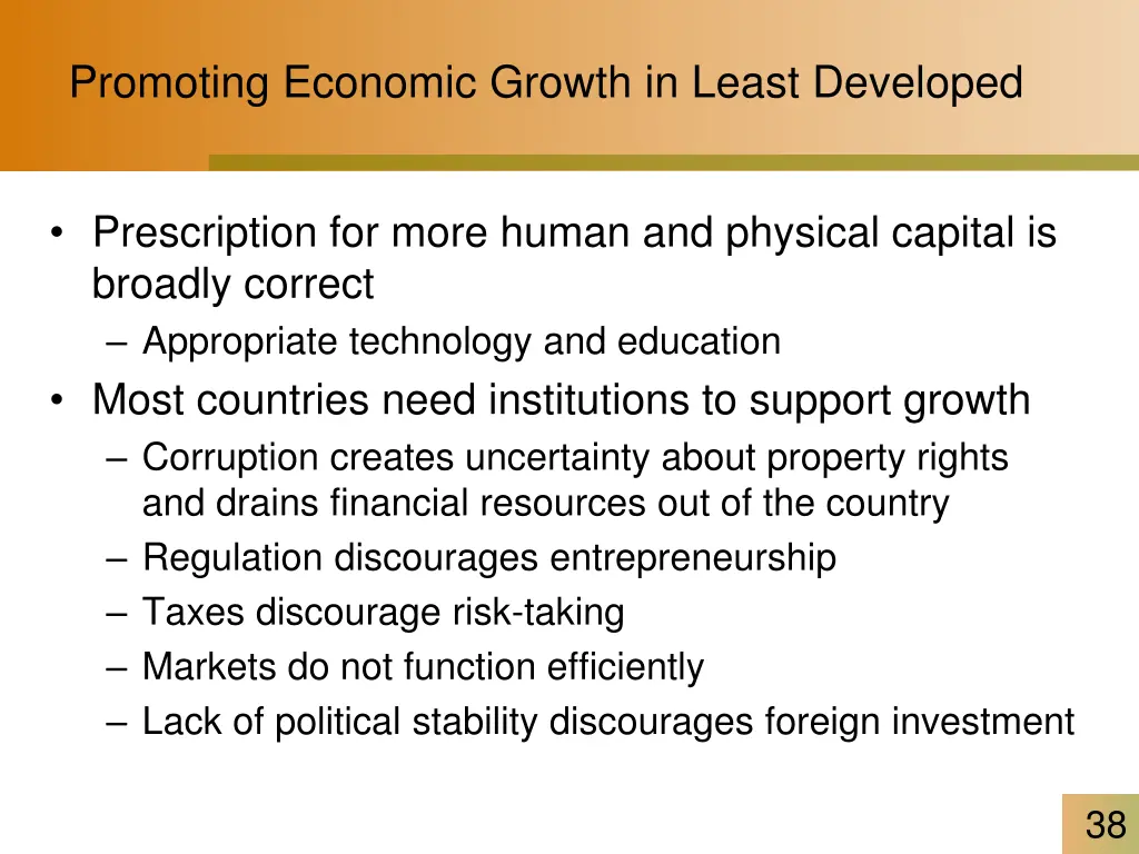 promoting economic growth in least developed