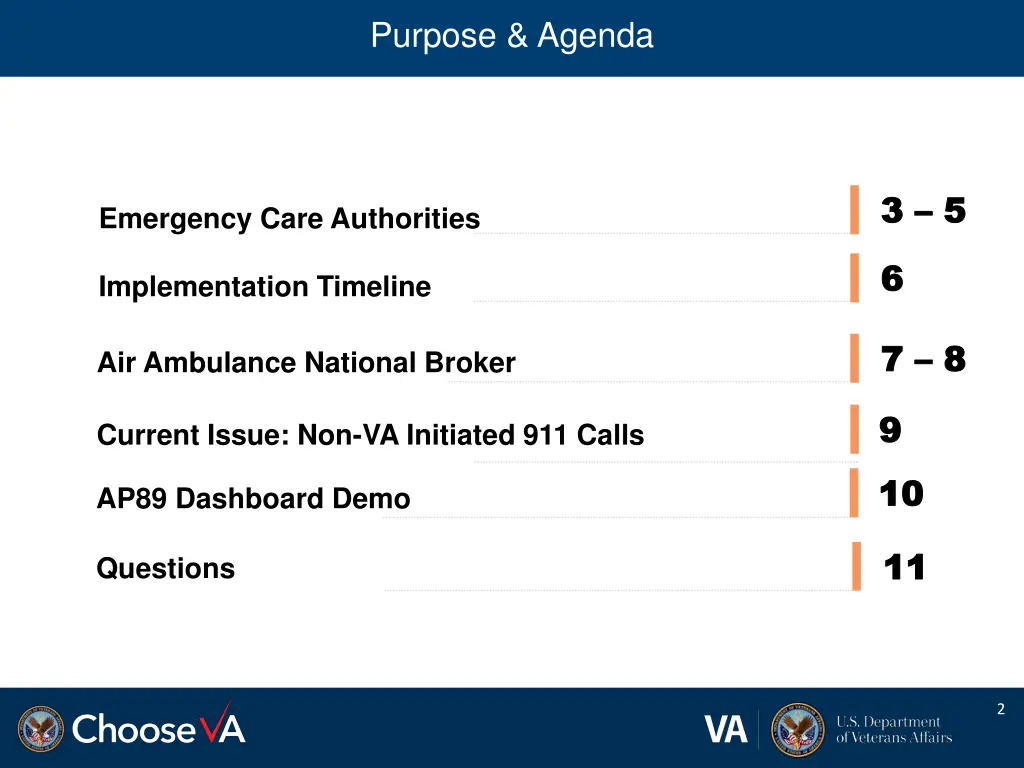 purpose agenda