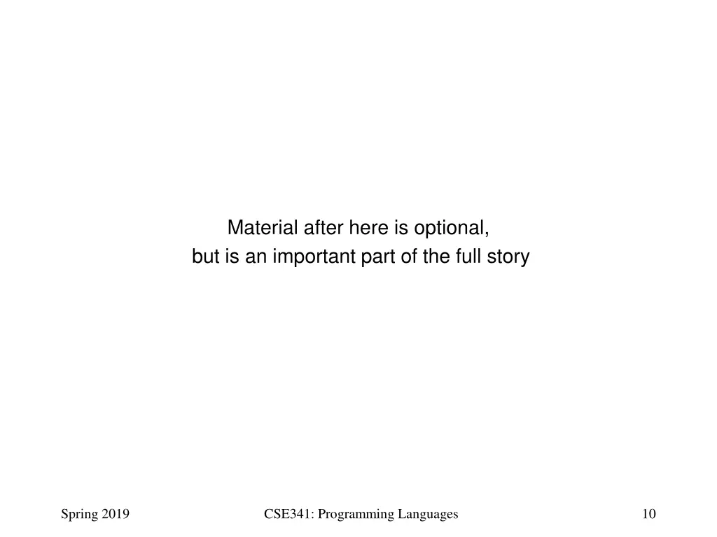 material after here is optional