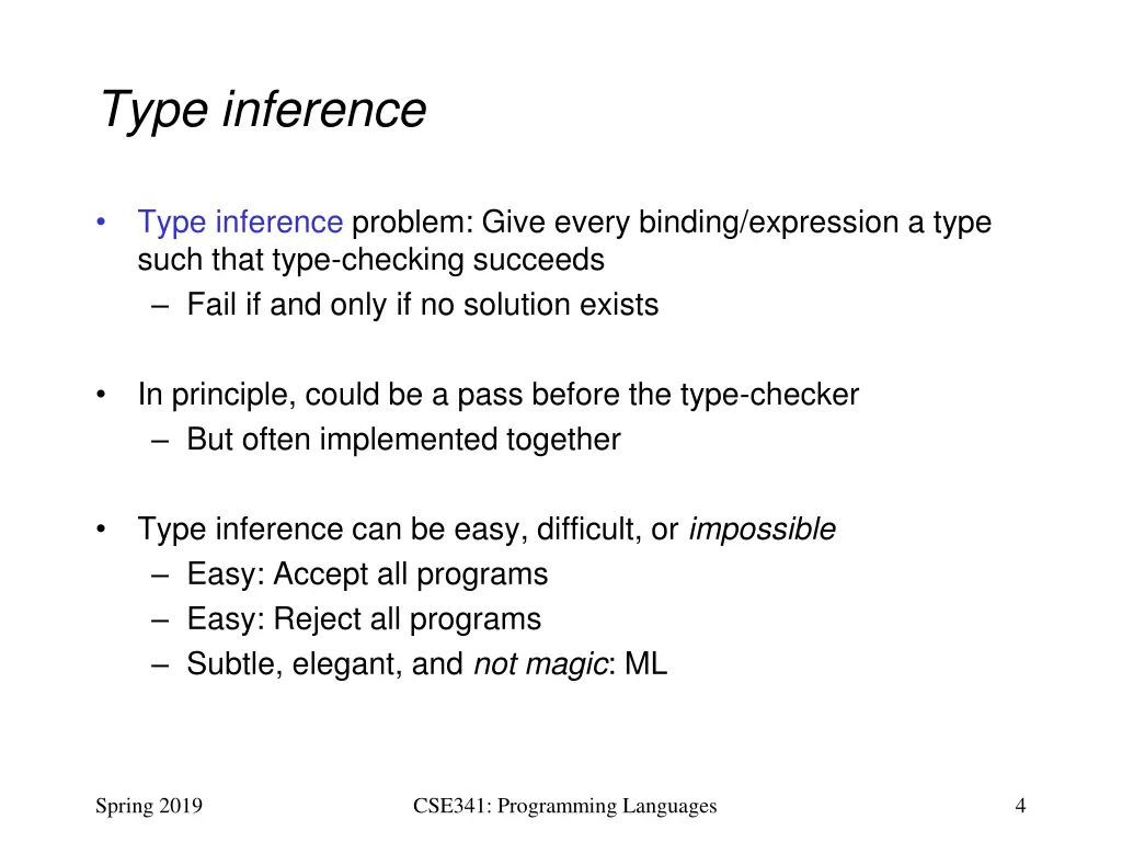 type inference
