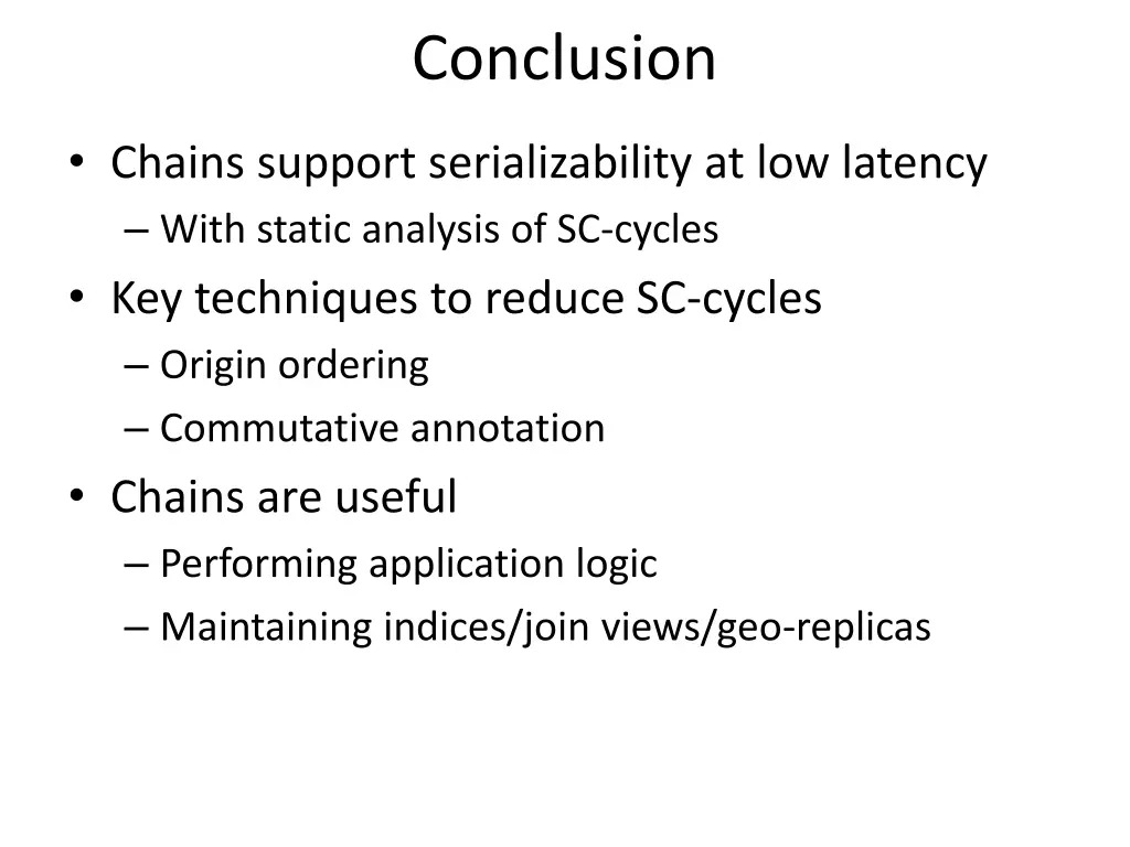 conclusion