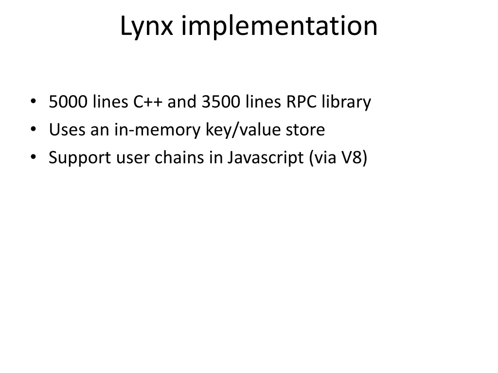 lynx implementation