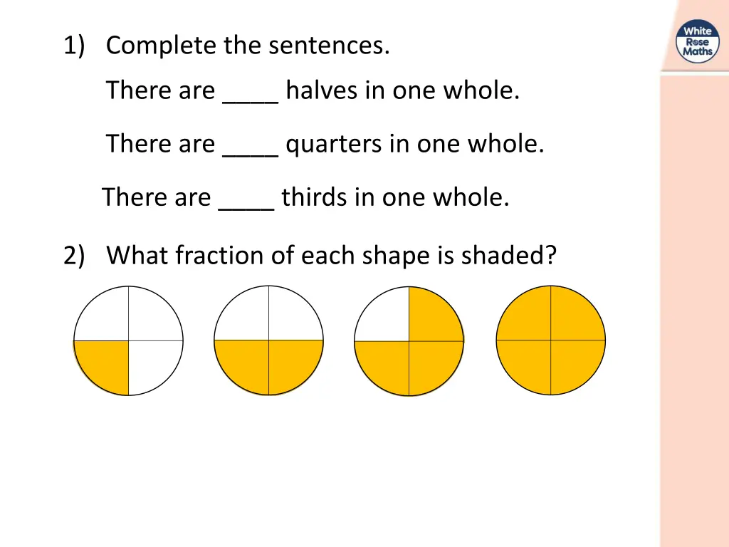 1 complete the sentences