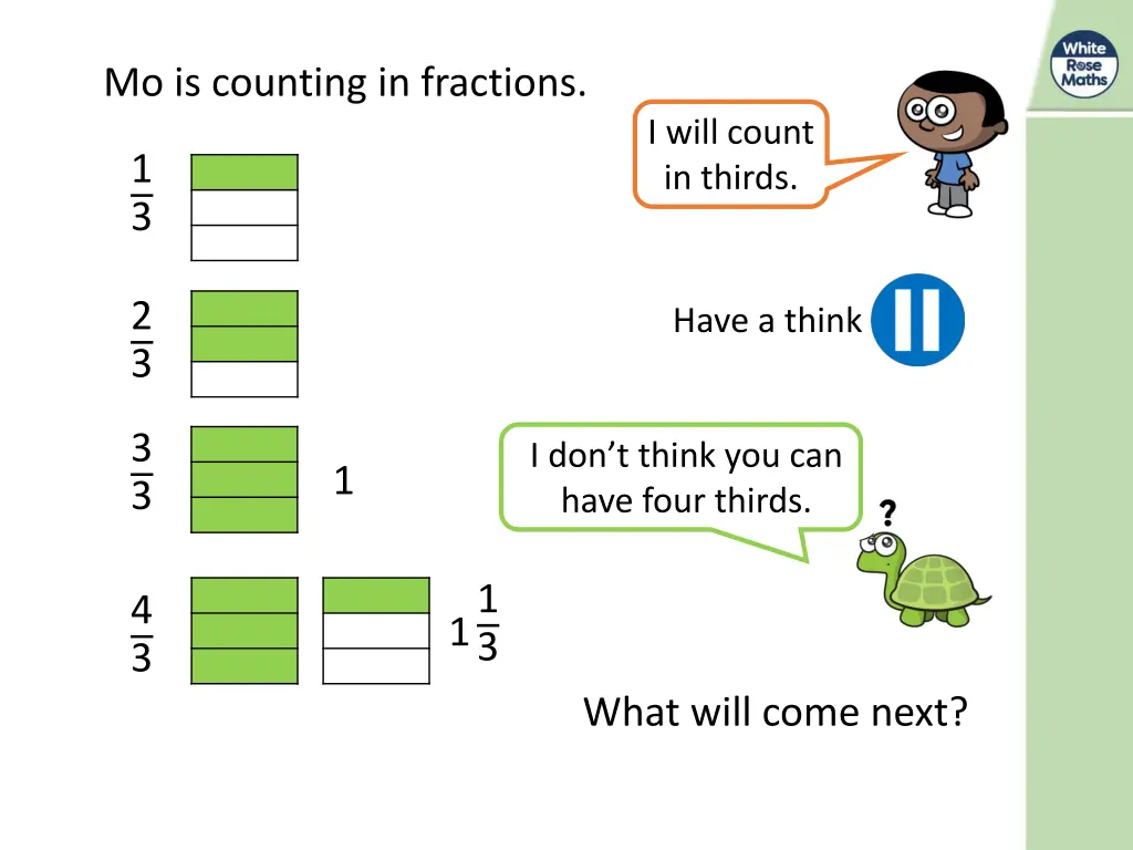 mo is counting in fractions