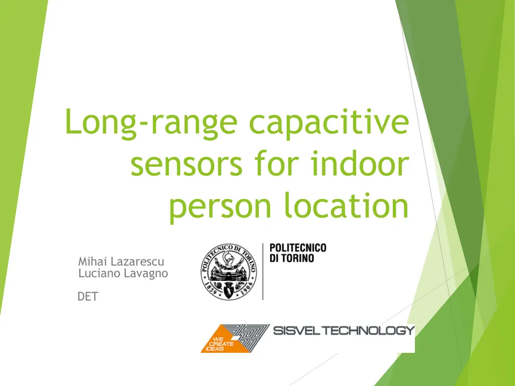 long range capacitive sensors for indoor person