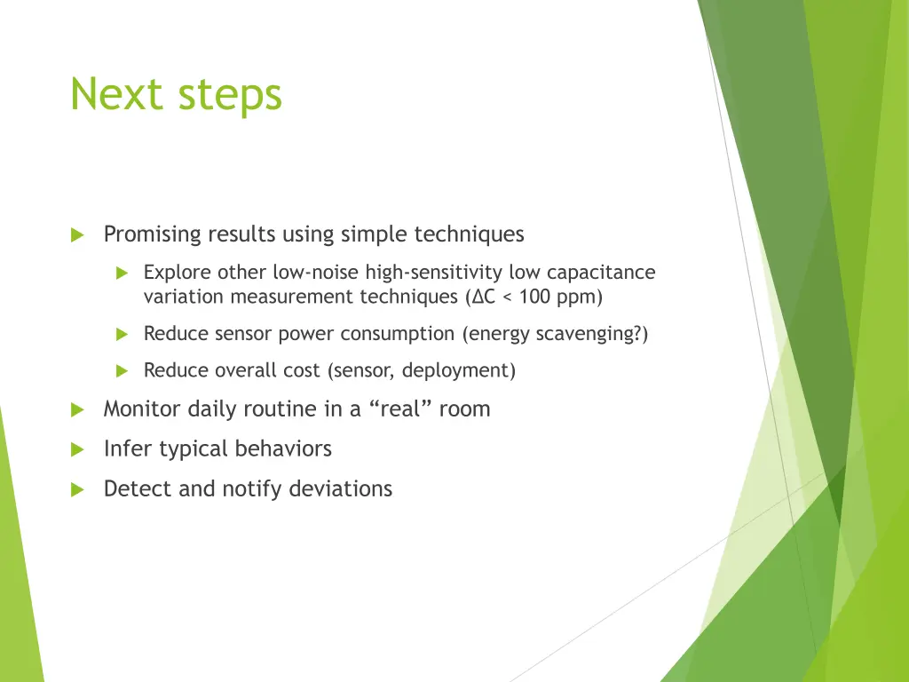 next steps