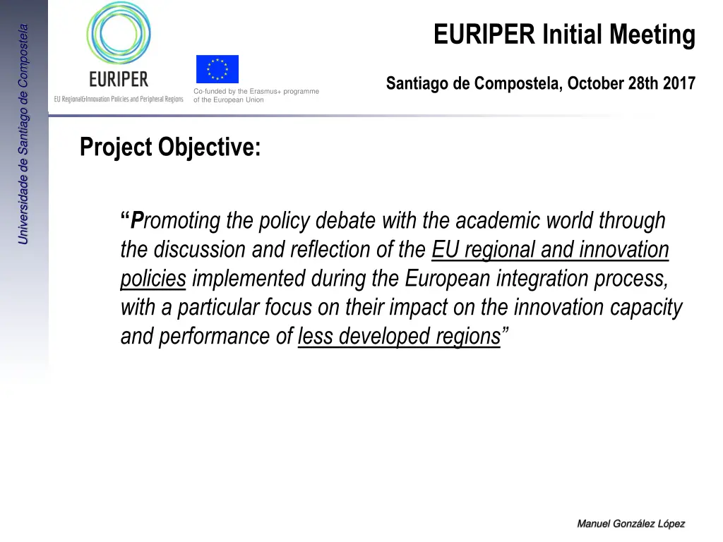 euriper initial meeting 2