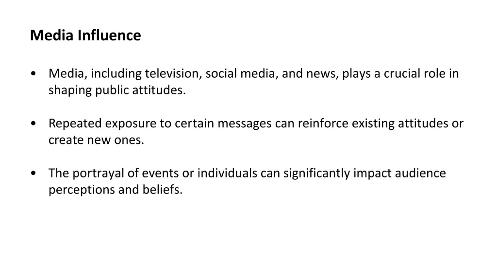 media influence