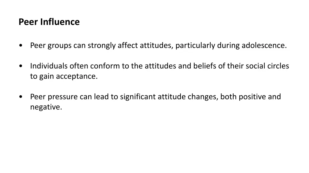 peer influence
