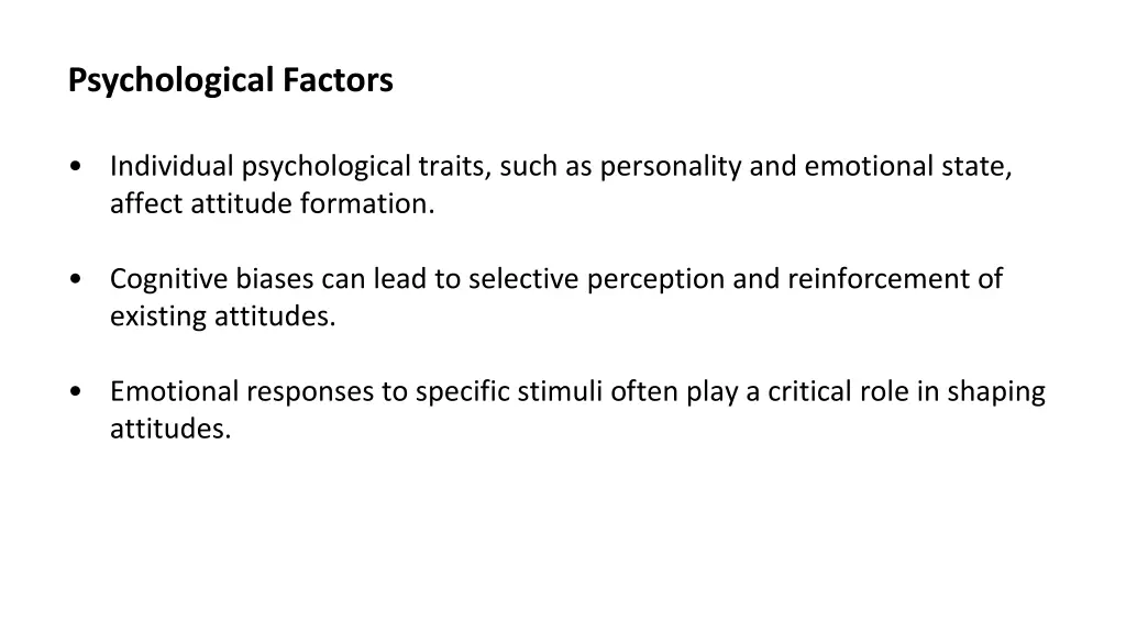 psychological factors