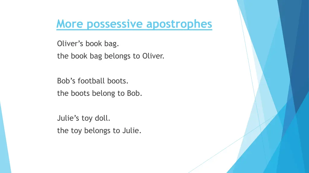 more possessive apostrophes