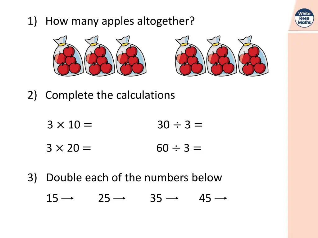 1 how many apples altogether