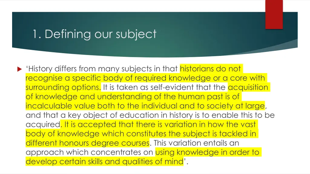 1 defining our subject 2