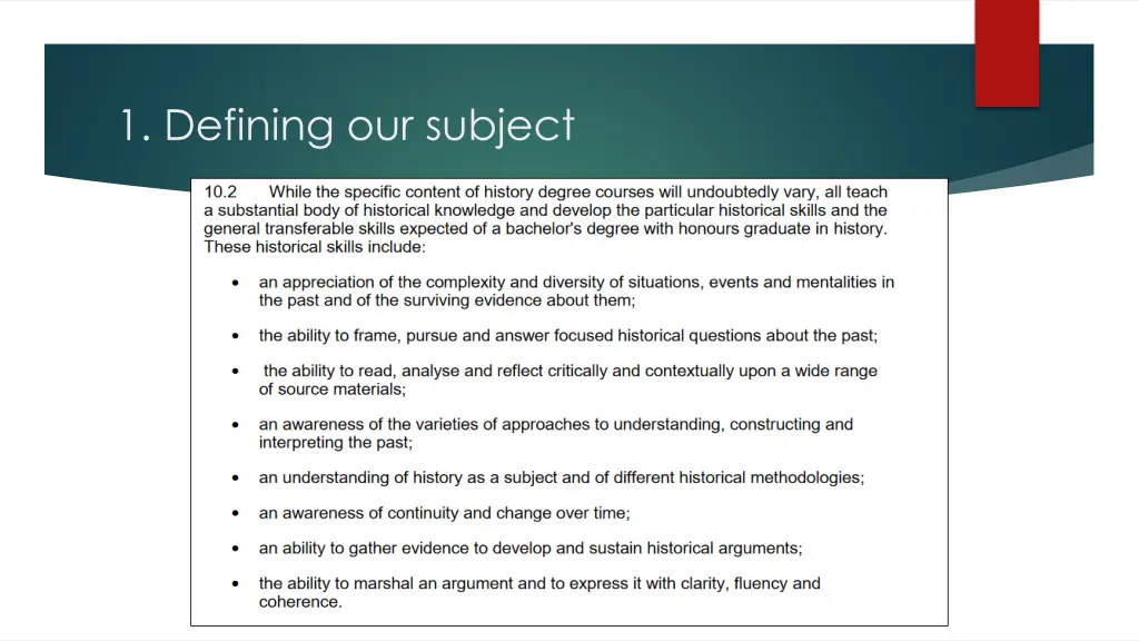 1 defining our subject 3