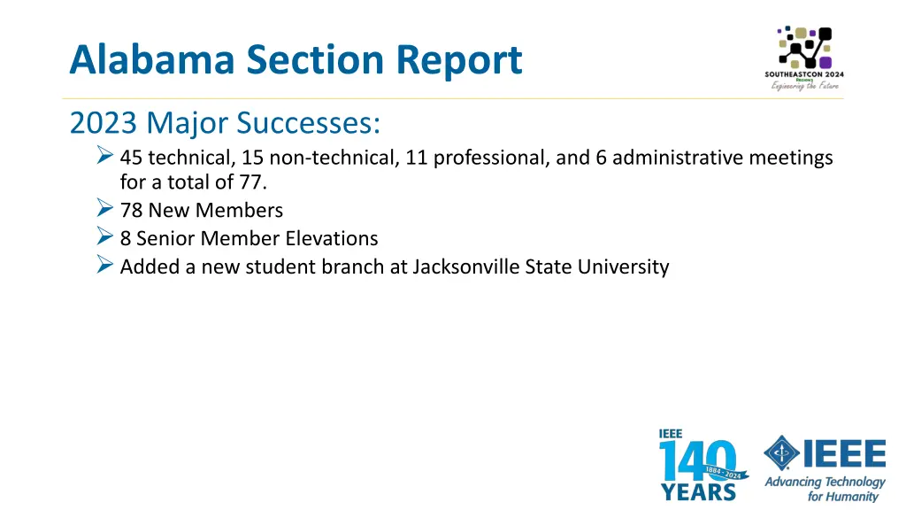 alabama section report 1