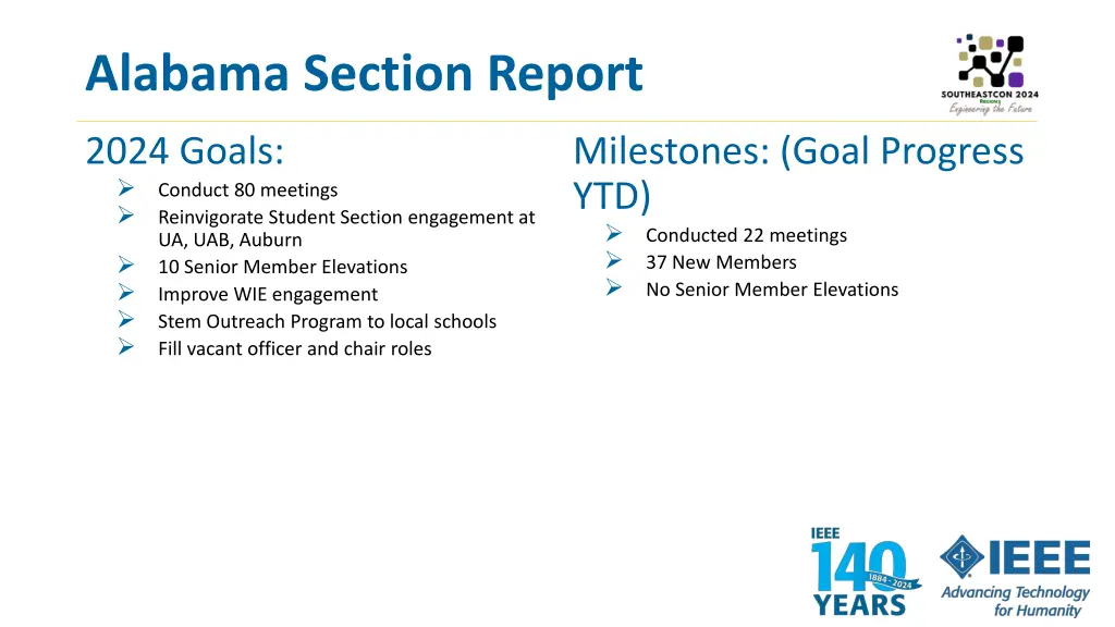 alabama section report 2