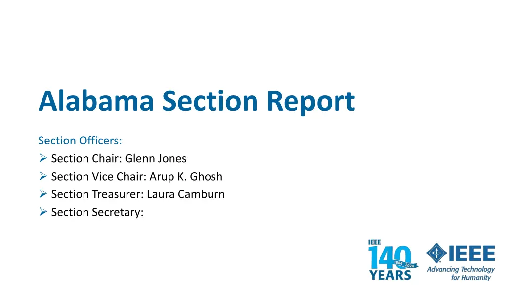 alabama section report