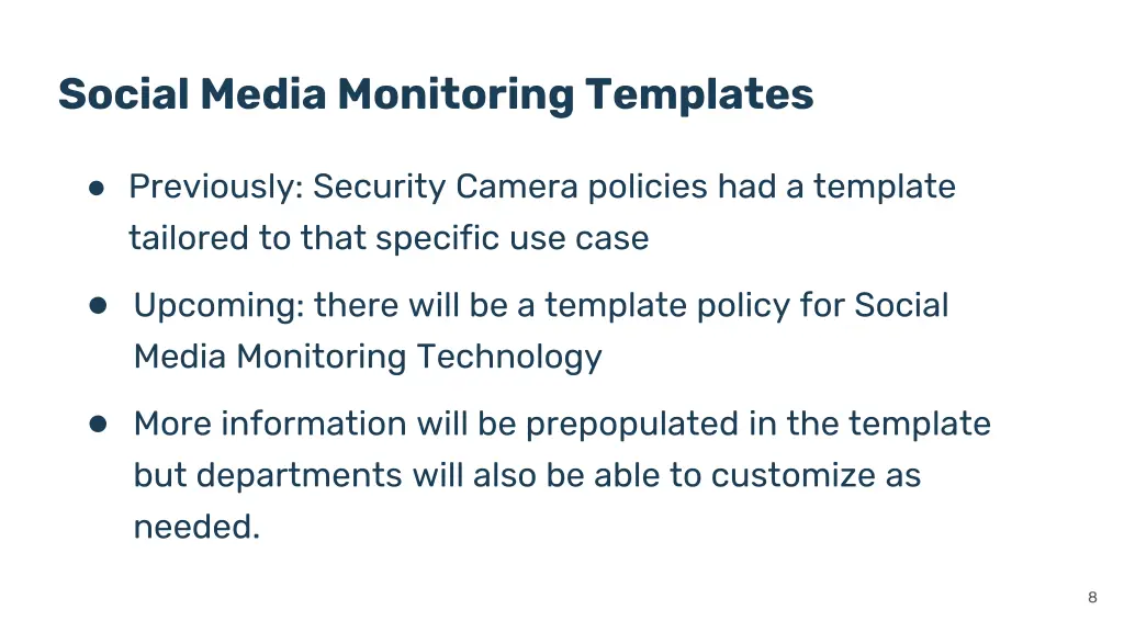 social media monitoring templates