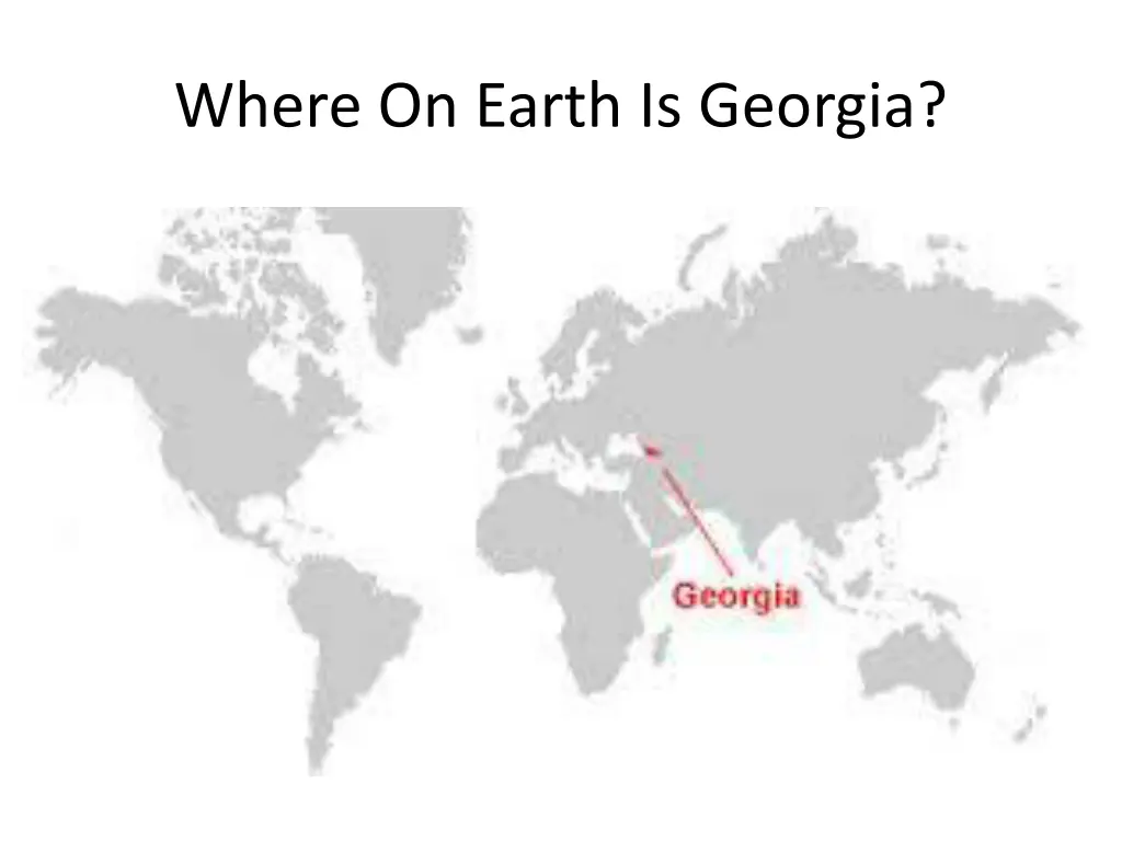 where on earth is georgia