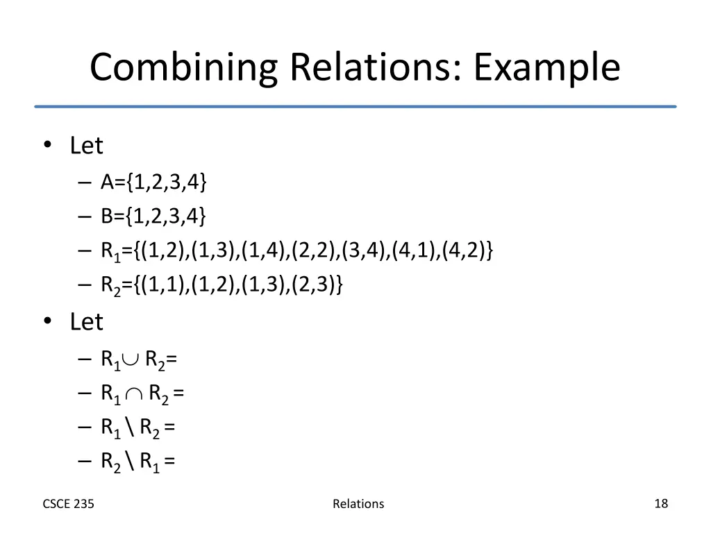 combining relations example