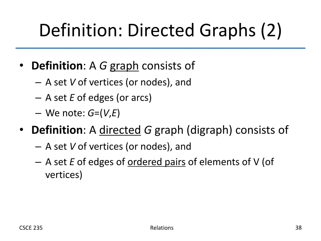 definition directed graphs 2
