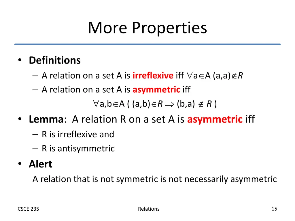 more properties