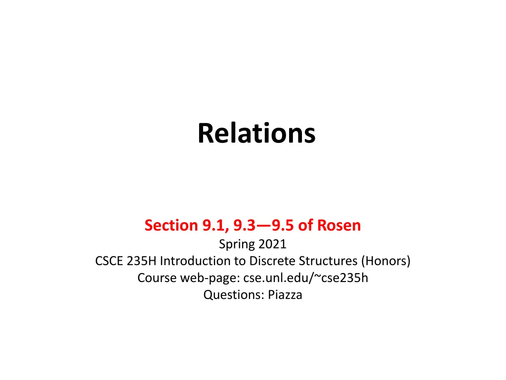 relations