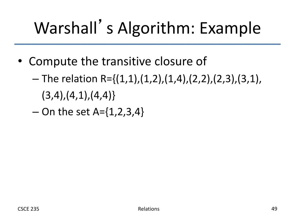 warshall s algorithm example