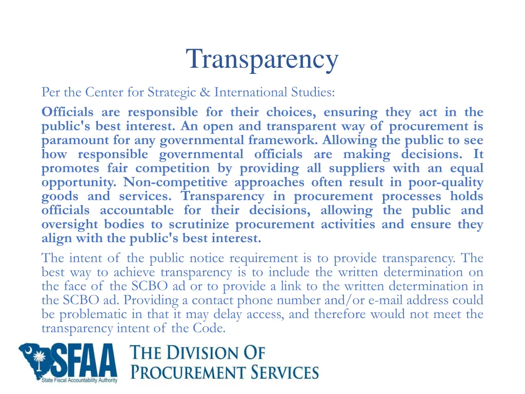 transparency