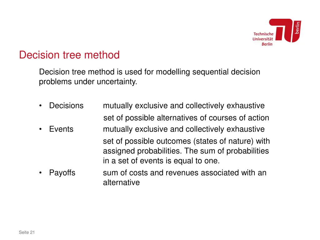 decision tree method